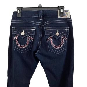 True Religion Denim W/ Pink Swarovski Crystal Back Pockets 29